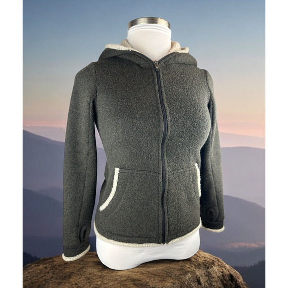 Kuhl Jackets & Blazers - Kuhl Apres Alfpaca Fleece Full Zip Hooded Fleece Jacket Brown Women's Size XS